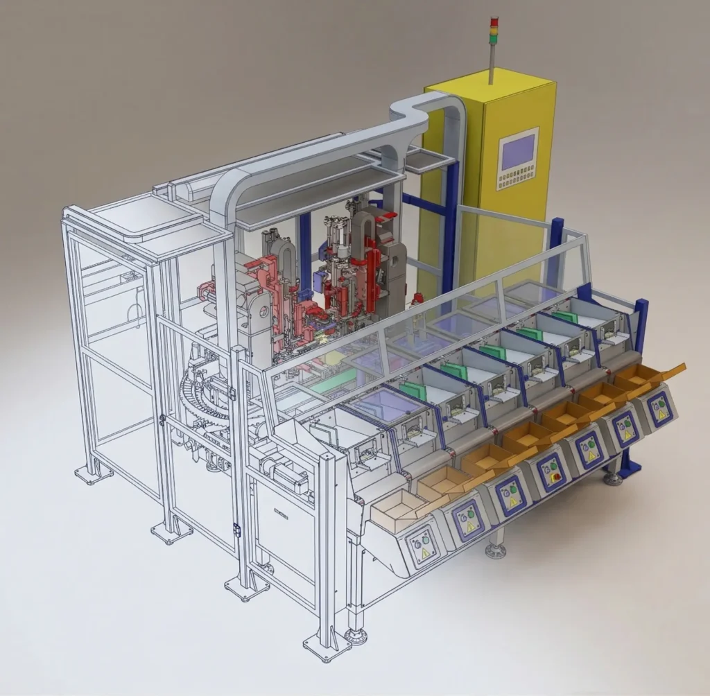 Progettazione macchie per l'automazione industriale